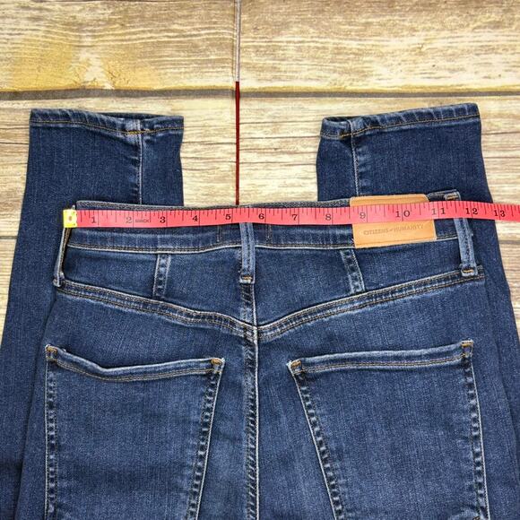 Citizens of Humanity High Rise Chrissy Dark Wash Skinny Jeans Womens Sz 26 - Picture 3 of 9